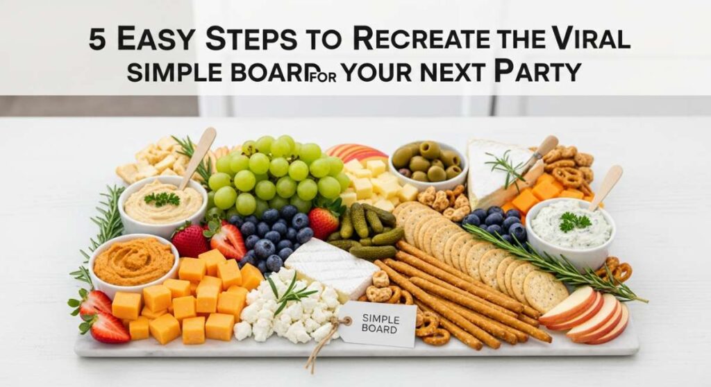 featured: 5 easy steps to recreate the viral simple board for your next party