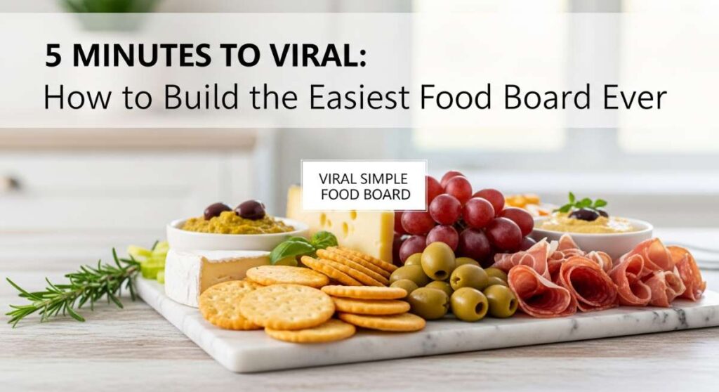 featured: 5 minutes to viral: how to build the easiest food board ever