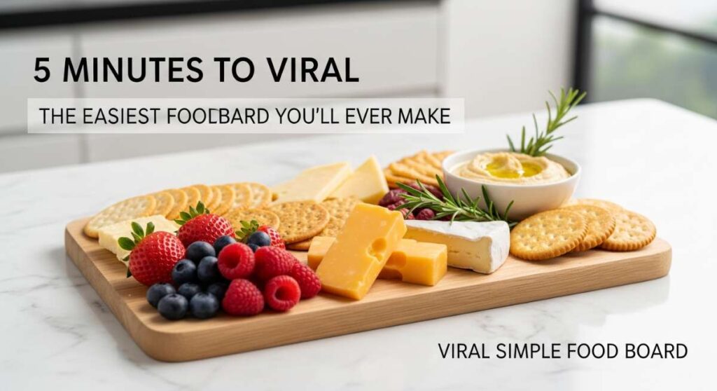 featured: 5 minutes to viral: the easiest food board you'll ever make