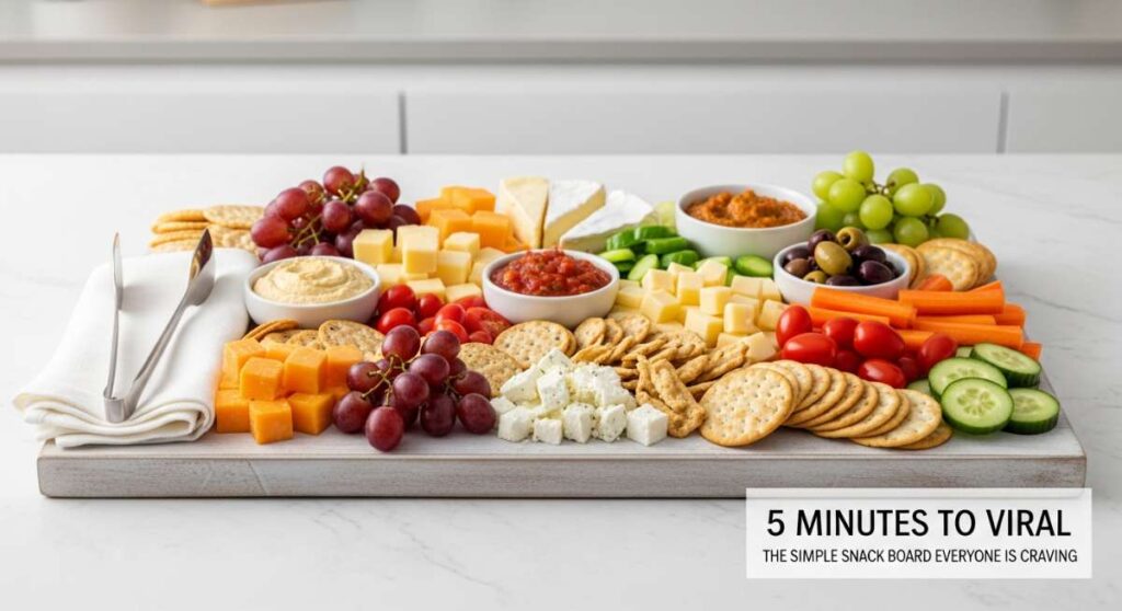 featured: 5 minutes to viral: the simple snack board everyone is craving