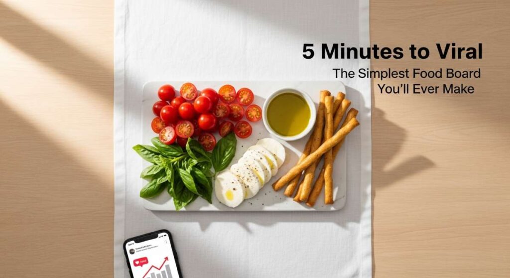 featured: 5 minutes to viral: the simplest food board you’ll ever make