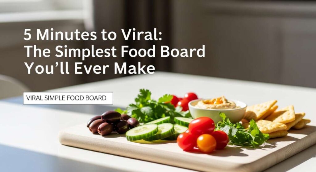 featured: 5 minutes to viral: the simplest food board you'll ever make