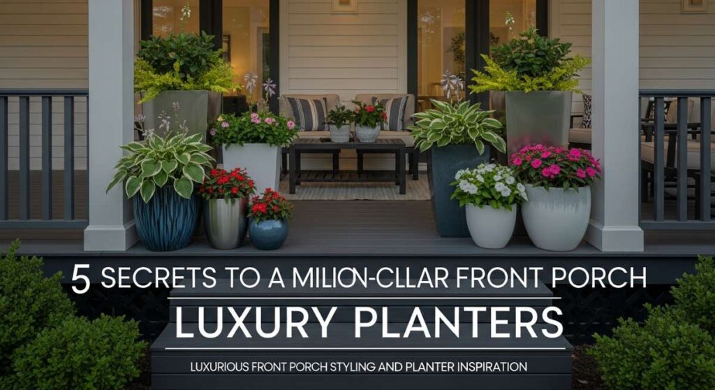 featured: 5 secrets to a million dollar front porch using luxury planters