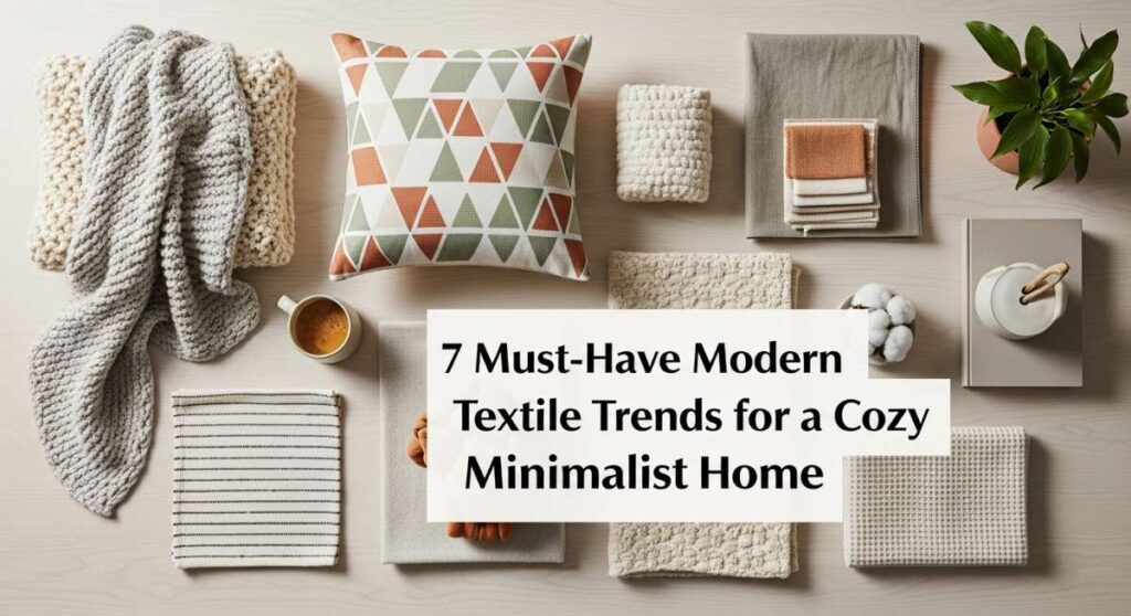 featured: 7 must have modern textile trends for a cozy minimalist home