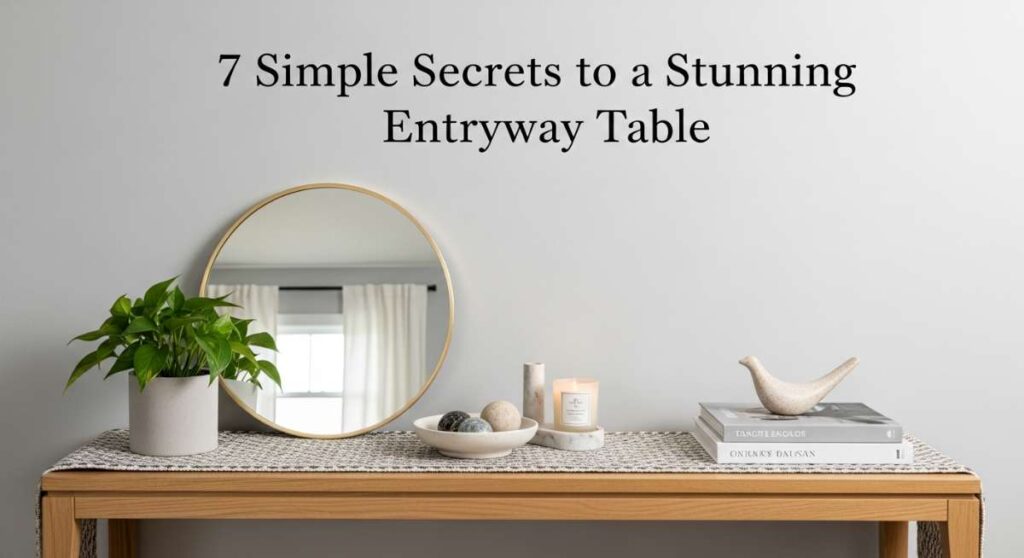 featured: 7 simple secrets to a stunning entryway table