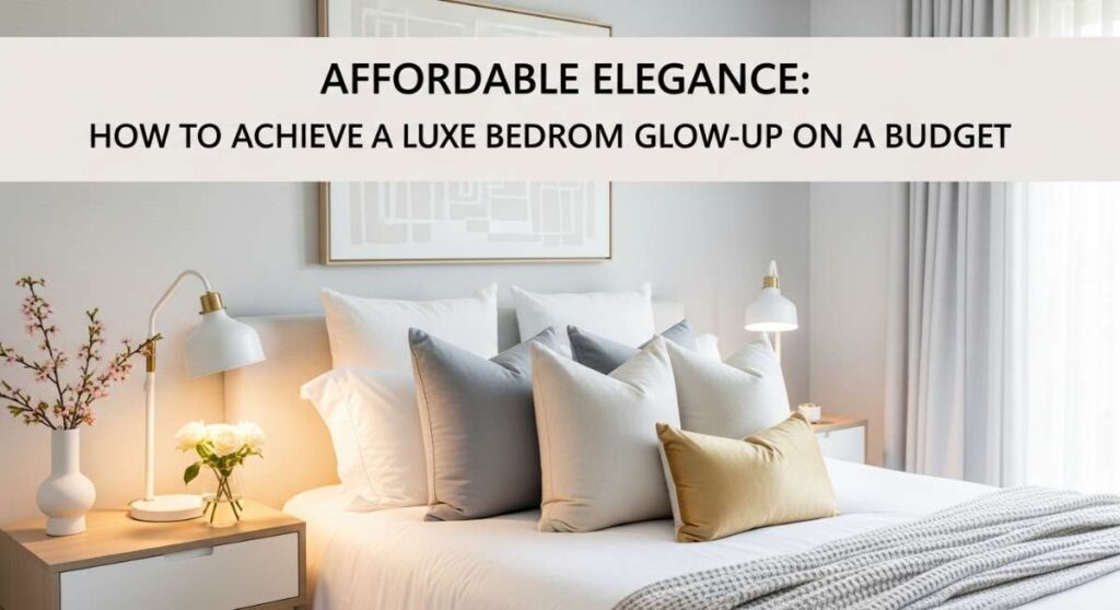 featured: affordable elegance: how to achieve a luxe bedroom glow up on a budget