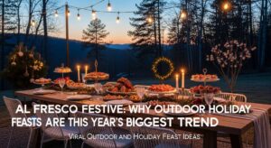 featured: al fresco festive: why outdoor holiday feasts are this year's biggest trend