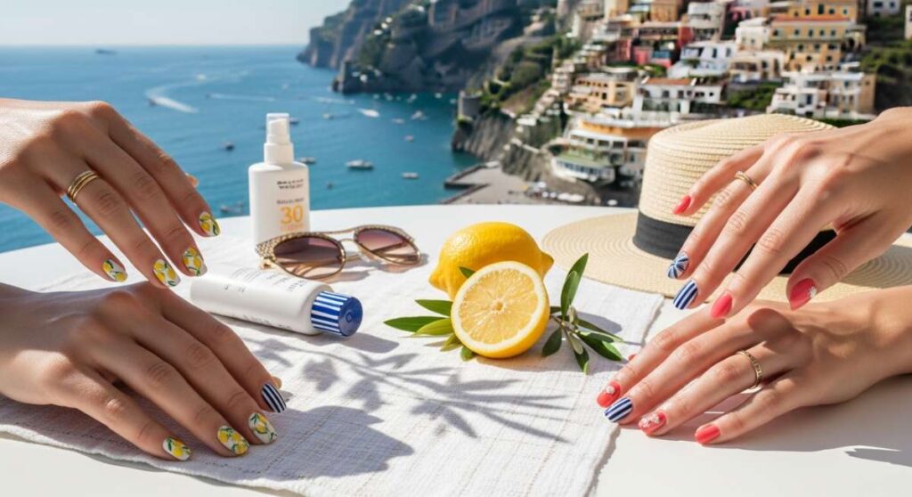 featured: amalfi coast chic: the ultimate guide to the italian summer nail aesthetic