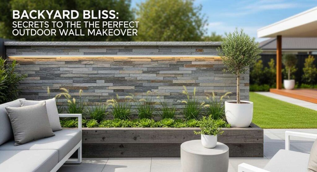 featured: backyard bliss: secrets to the perfect outdoor wall makeover