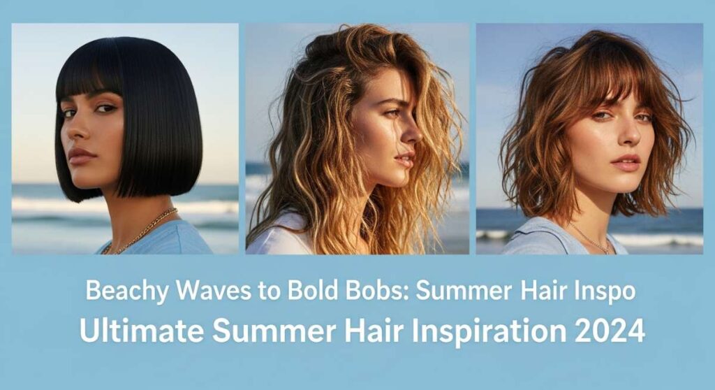 featured: beachy waves to bold bobs: the ultimate summer 2024 hair inspo