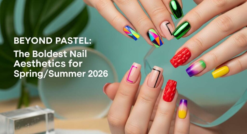 featured: beyond pastel: the boldest nail aesthetics for spring/summer 2026