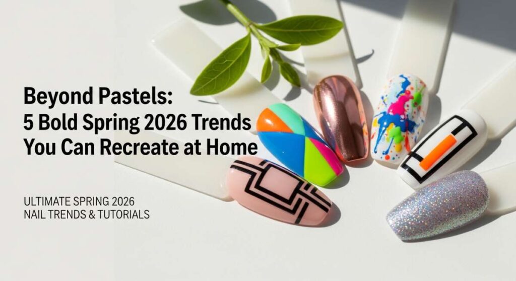 featured: beyond pastels: 5 bold spring 2026 nail trends you can recreate at home