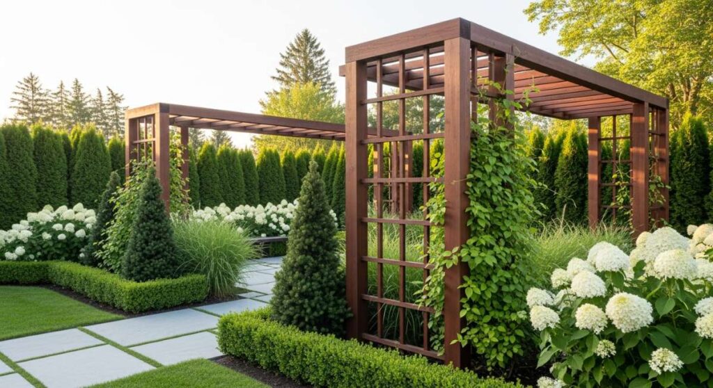 featured: beyond the lattice: architecturally inspired trellises for the modern estate