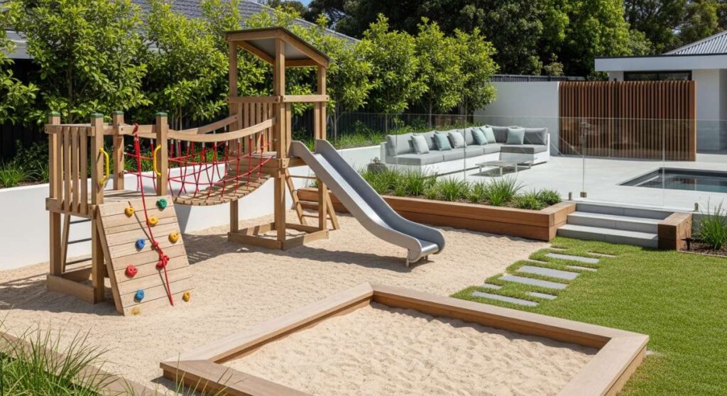 featured: beyond the sandbox: designing high end backyards for kids