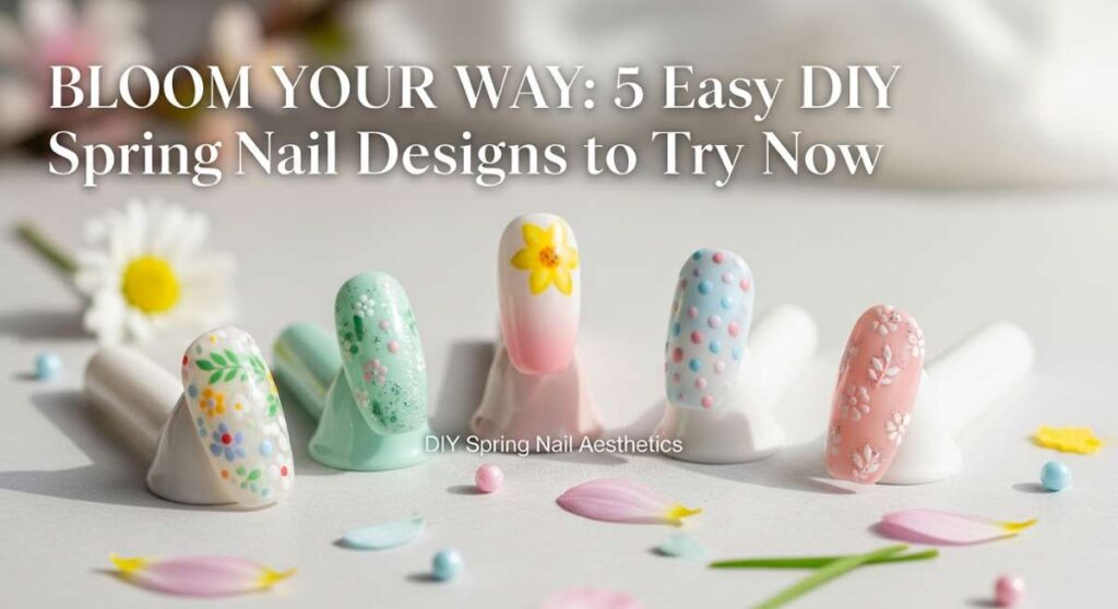 featured: bloom your way: 5 easy diy spring nail designs to try now