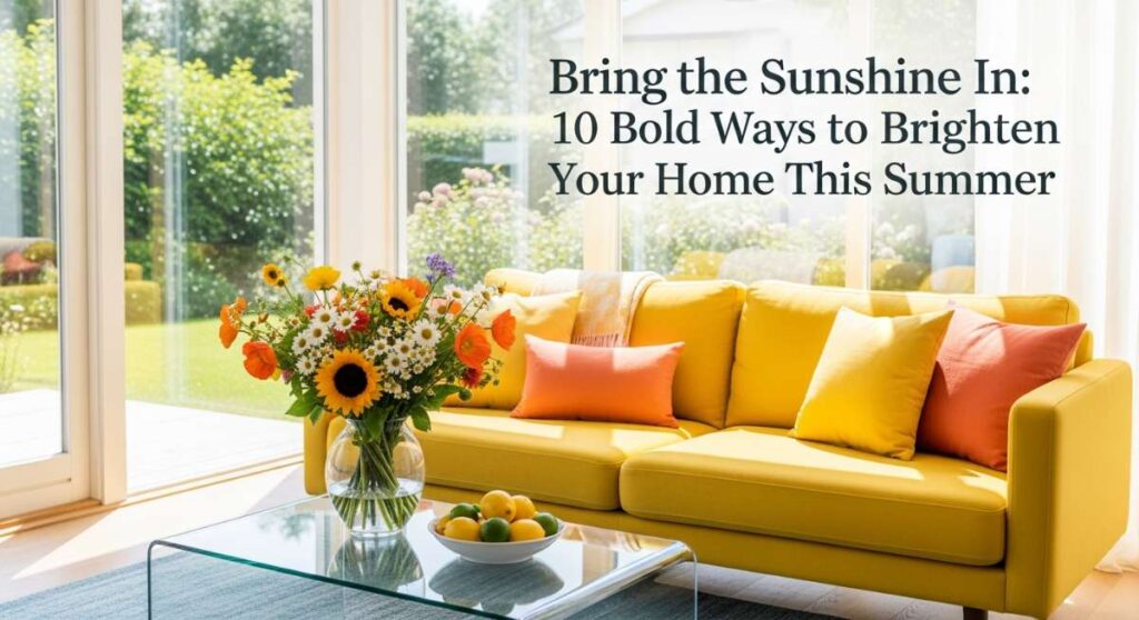 featured: bring the sunshine in: 10 bold ways to brighten your home this summer