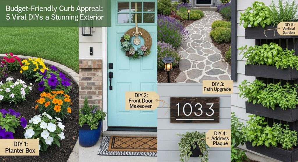 featured: budget friendly curb appeal: 5 viral diys for a stunning exterior