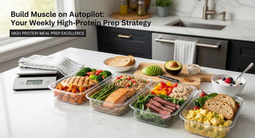 featured: build muscle on autopilot: your weekly high protein prep strategy