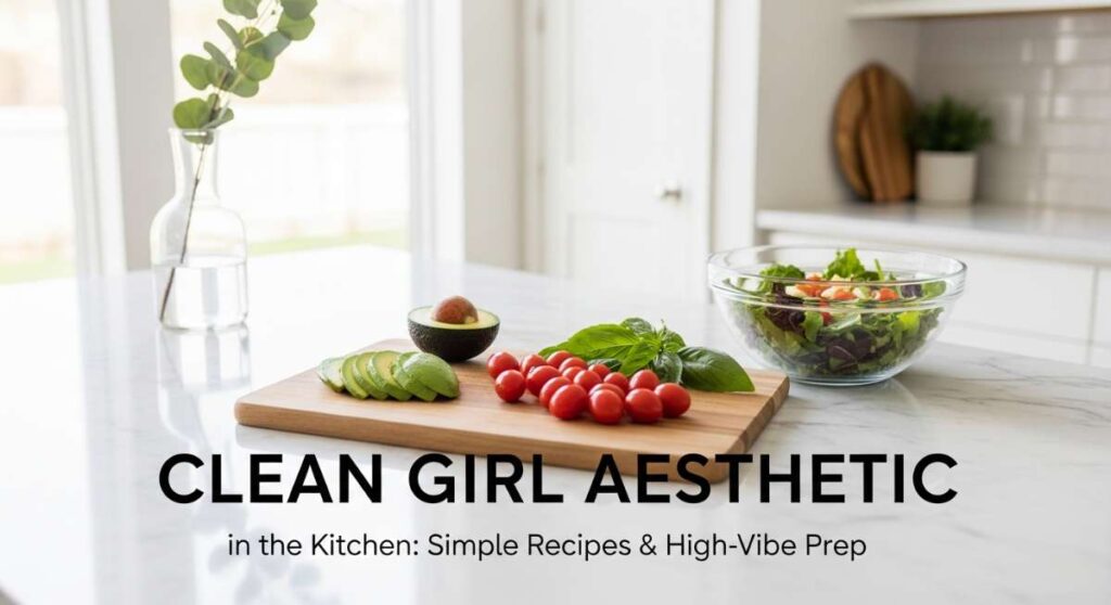 featured: clean girl aesthetic in the kitchen: simple recipes & high vibe prep