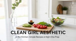 featured: clean girl aesthetic in the kitchen: simple recipes & high vibe prep