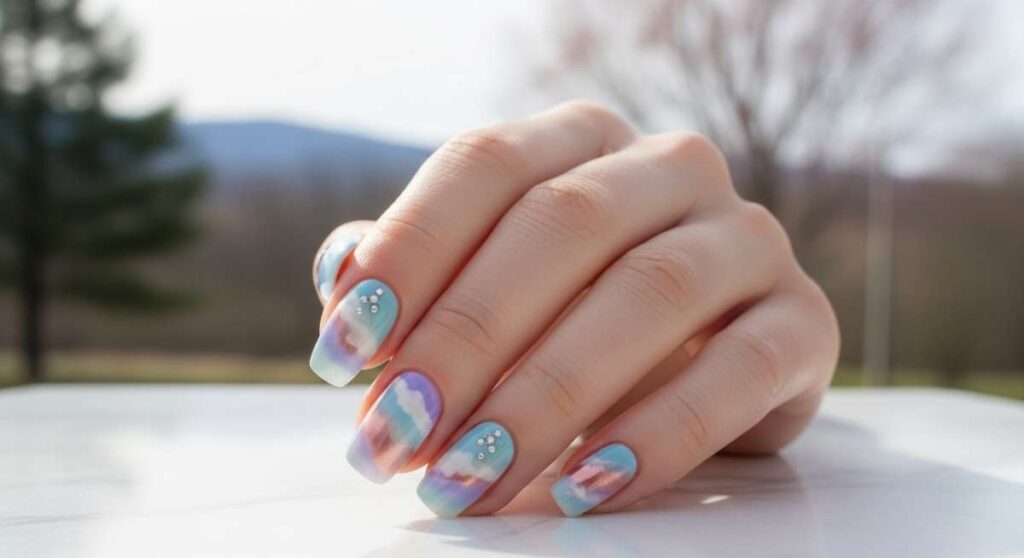 featured: cloud like & chic: dreamy aesthetic nail inspo for your spring glow up