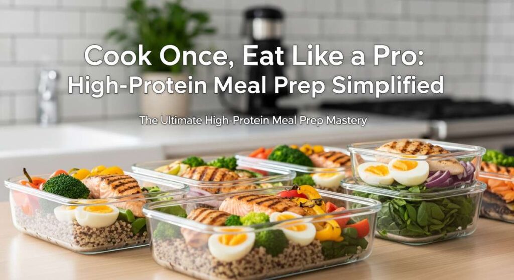 featured: cook once, eat like a pro: high protein meal prep simplified