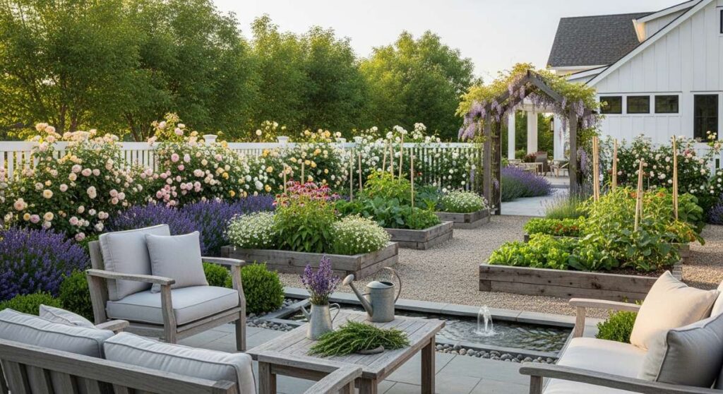 featured: cultivating calm: how to create your own dreamy farmhouse garden sanctuary