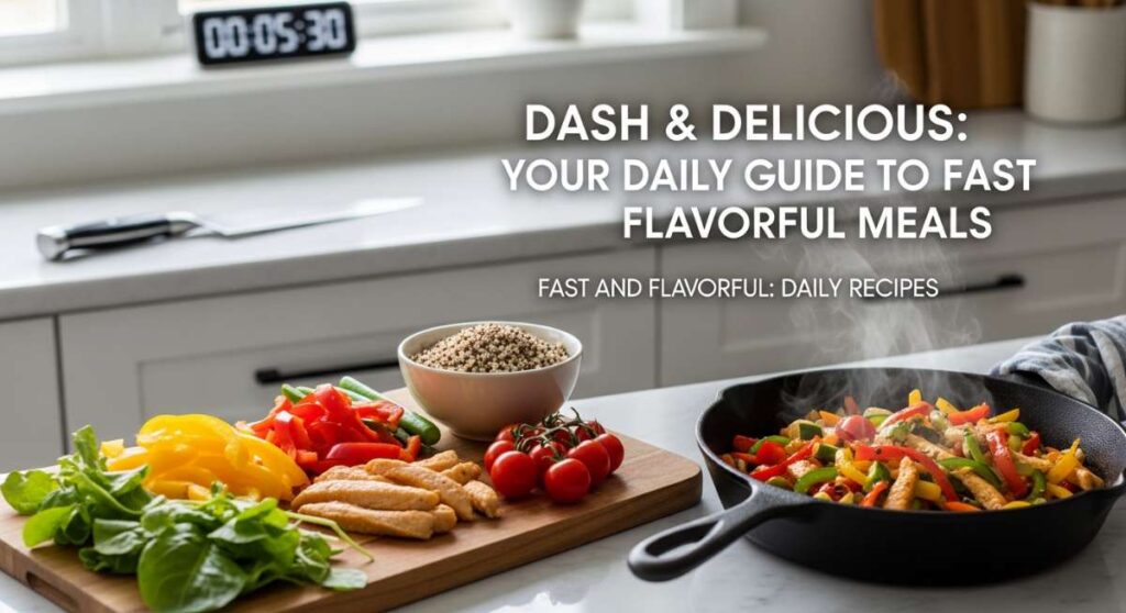 featured: dash & delicious: your daily guide to fast and flavorful meals