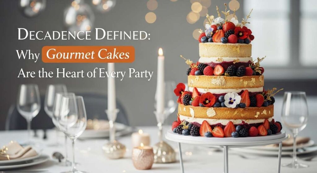 featured: decadence defined: why gourmet cakes are the heart of every party