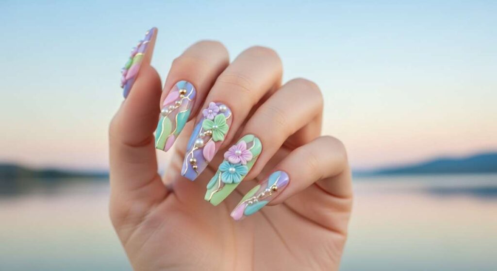 featured: dreamy details: mastering the luxury 3d pastel nail art movement