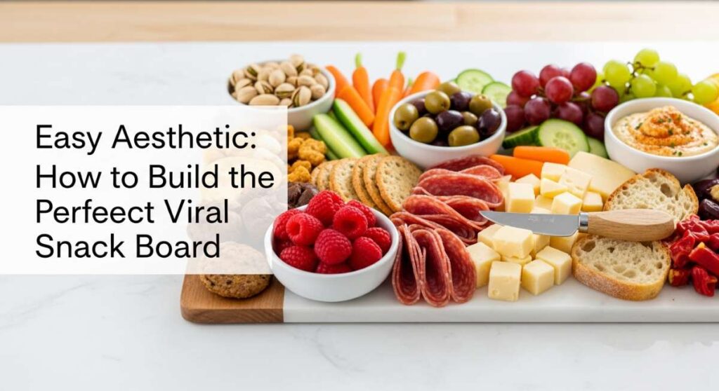 featured: easy aesthetic: how to build the perfect viral snack board