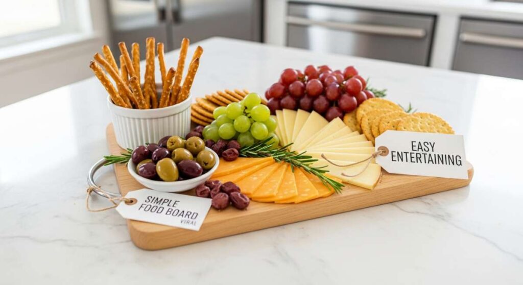 featured: easy entertaining: how to recreate the viral simple food board