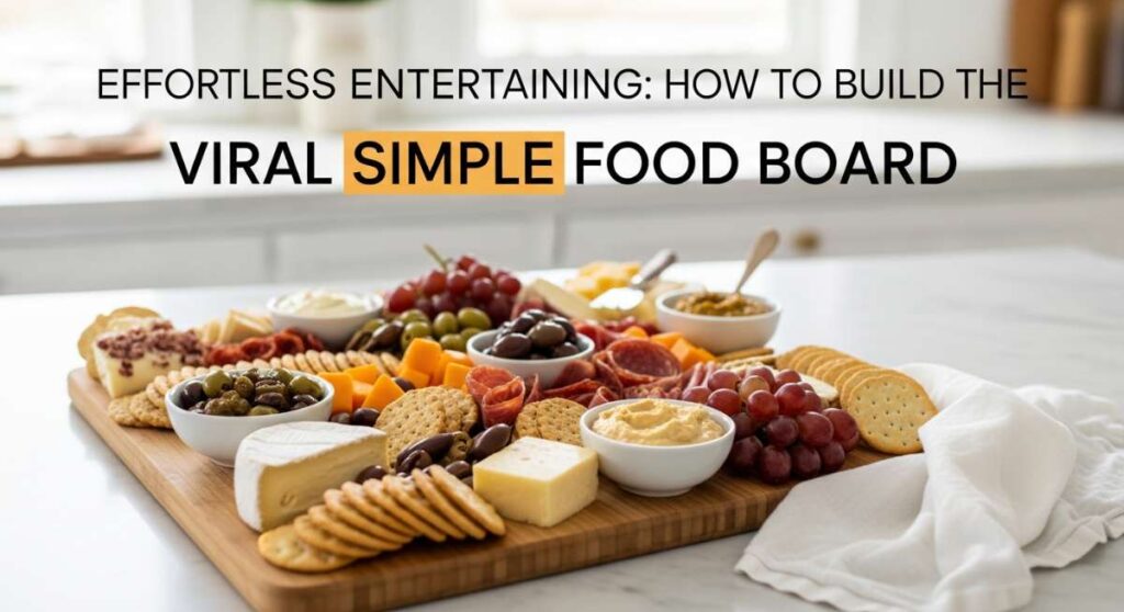 featured: effortless entertaining: how to build the viral simple food board