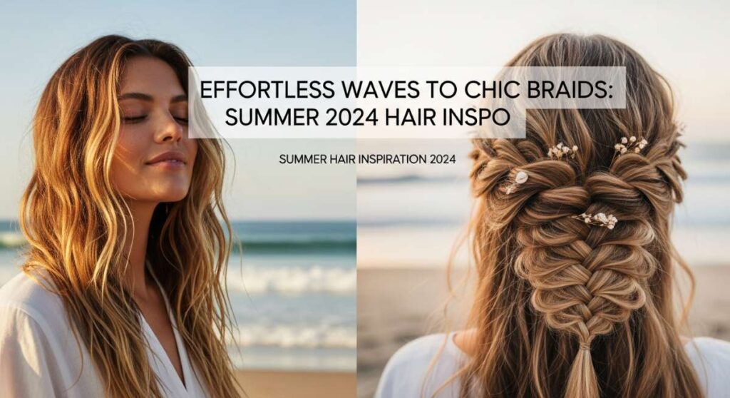 featured: effortless waves to chic braids: summer 2024 hair inspo