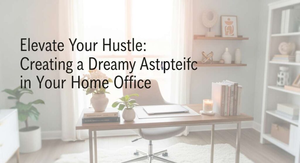 featured: elevate your hustle: creating a dreamy aesthetic in your home office