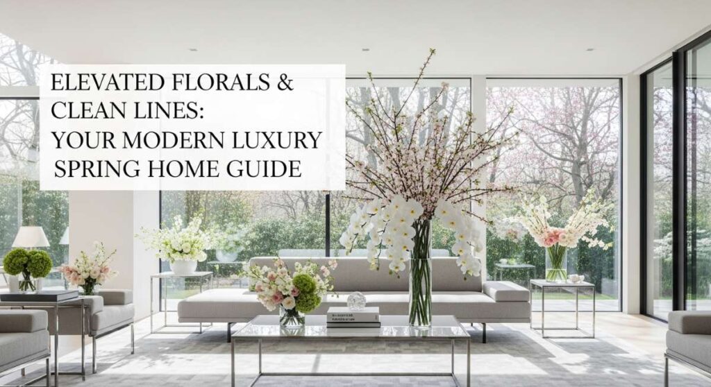 featured: elevated florals & clean lines: your modern luxury spring home guide