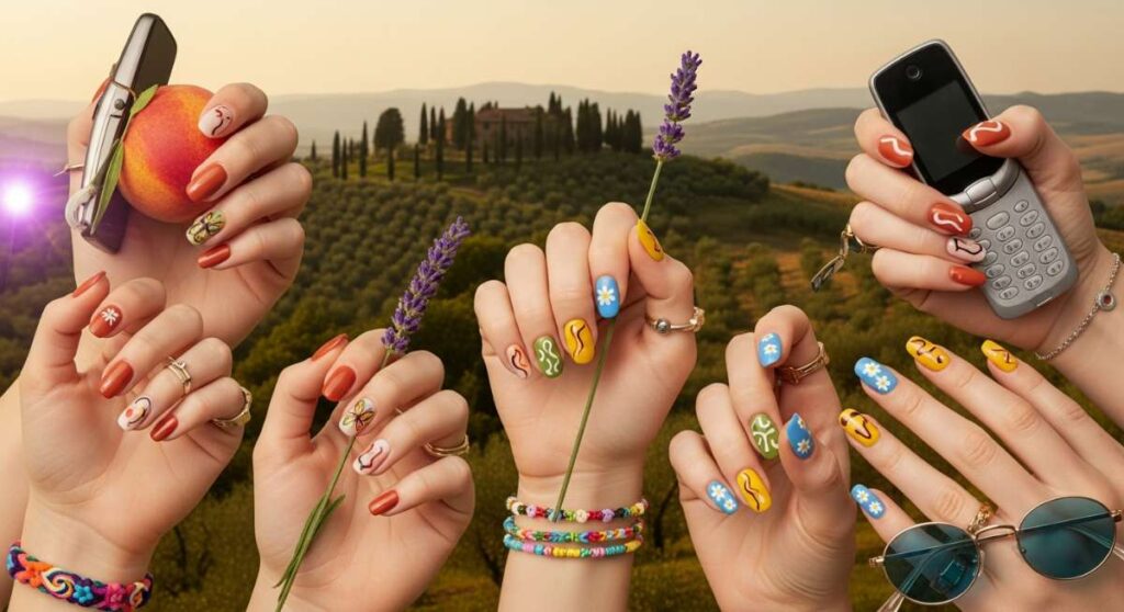 featured: european summer meets 2000s nostalgia: this season's hottest nail inspo