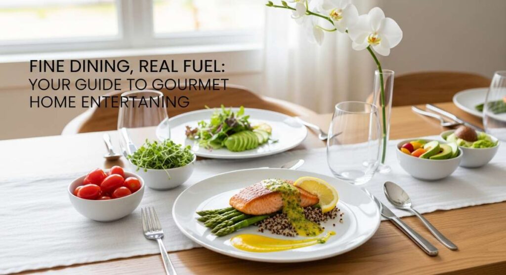 featured: fine dining, real fuel: your guide to gourmet home entertaining