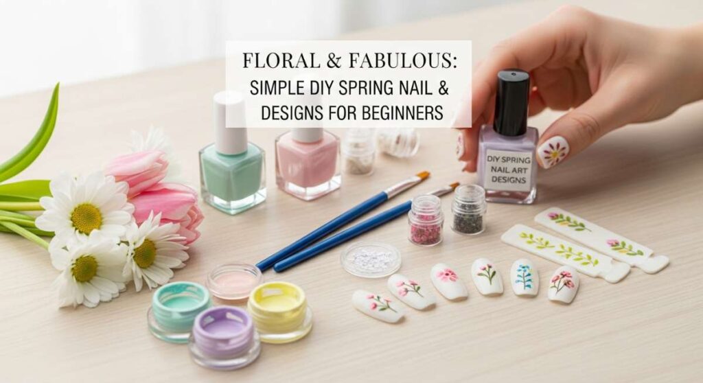 featured: floral & fabulous: simple diy spring nail designs for beginners