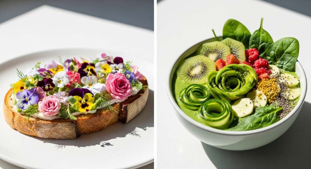 featured: floral toasts & green bowls: this season's hottest morning food