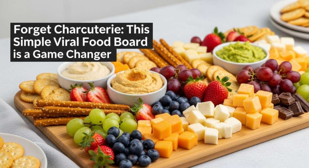 featured: forget charcuterie: this simple viral food board is a game changer