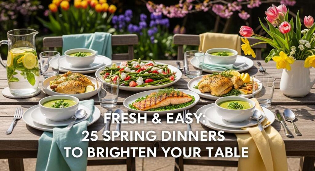 featured: fresh & easy: 25 spring dinners to brighten your table