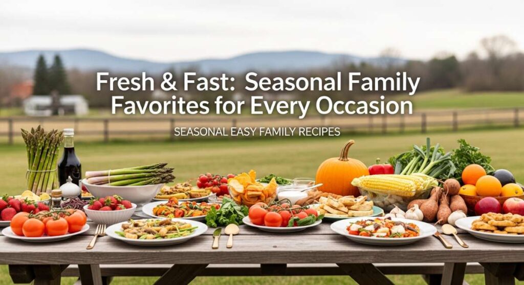 featured: fresh & fast: seasonal family favorites for every occasion