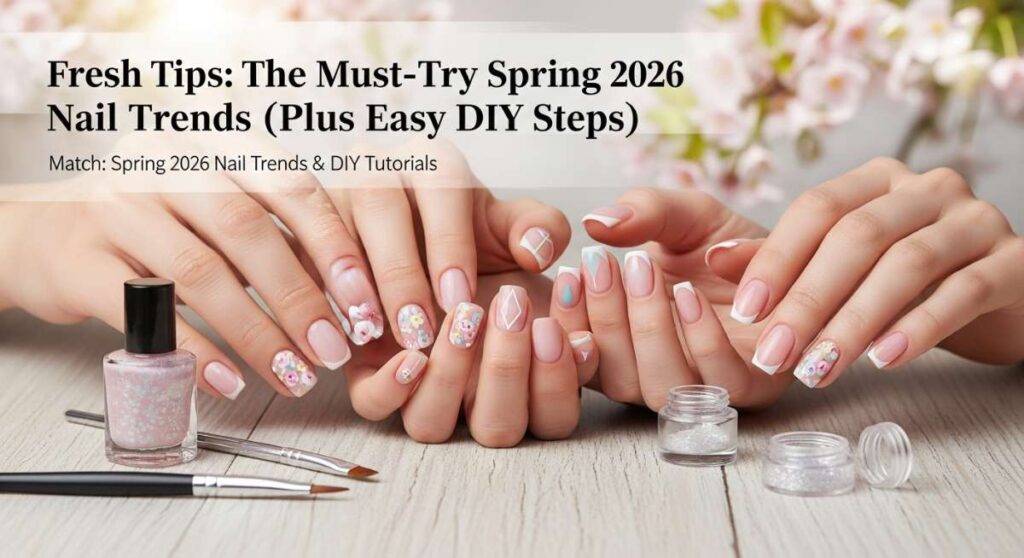 featured: fresh tips: the must try spring 2026 nail trends (plus easy diy steps)