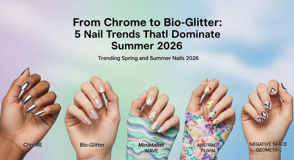 featured: from chrome to bio glitter: 5 nail trends that will dominate summer 2026