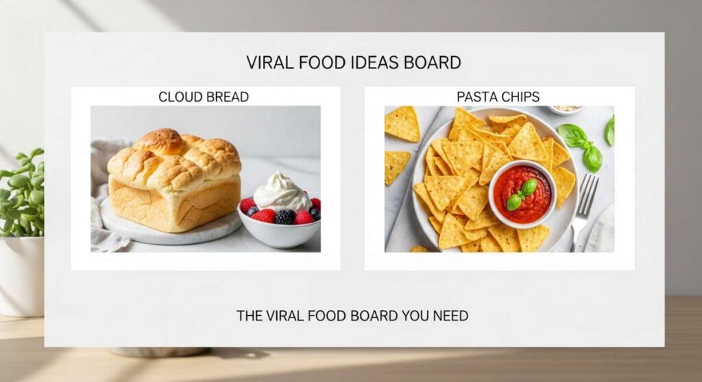 featured: from cloud bread to pasta chips: the viral food ideas board you need
