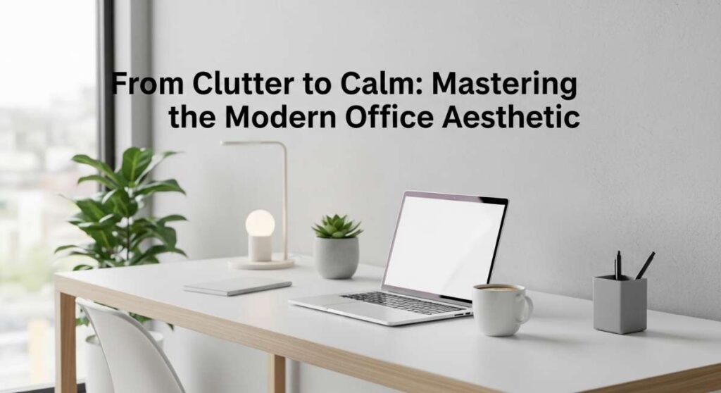featured: from clutter to calm: mastering the modern office aesthetic