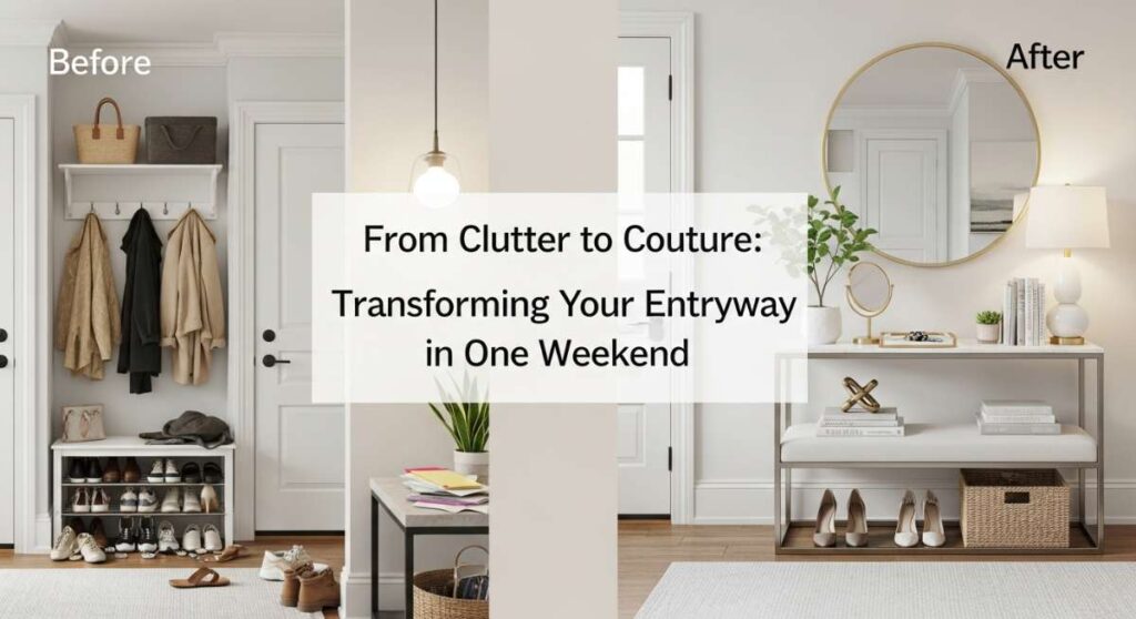 featured: from clutter to couture: transforming your entryway in one weekend