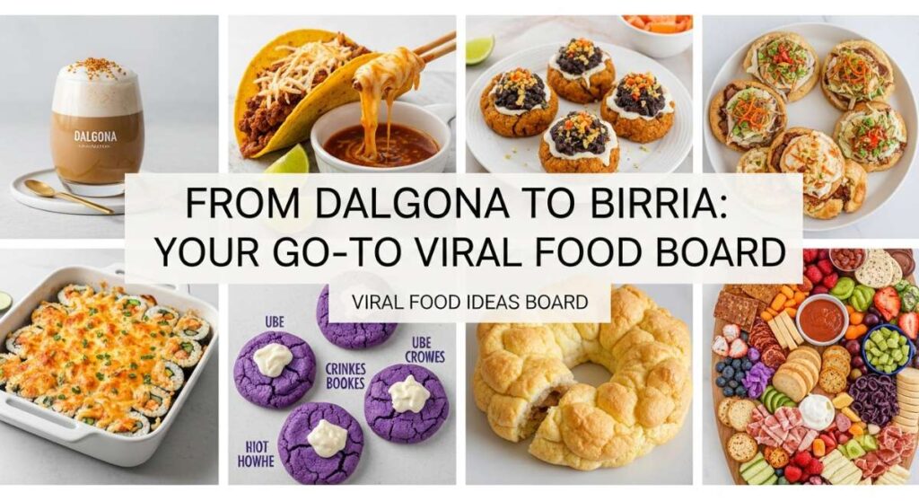 featured: from dalgona to birria: your go to viral food board