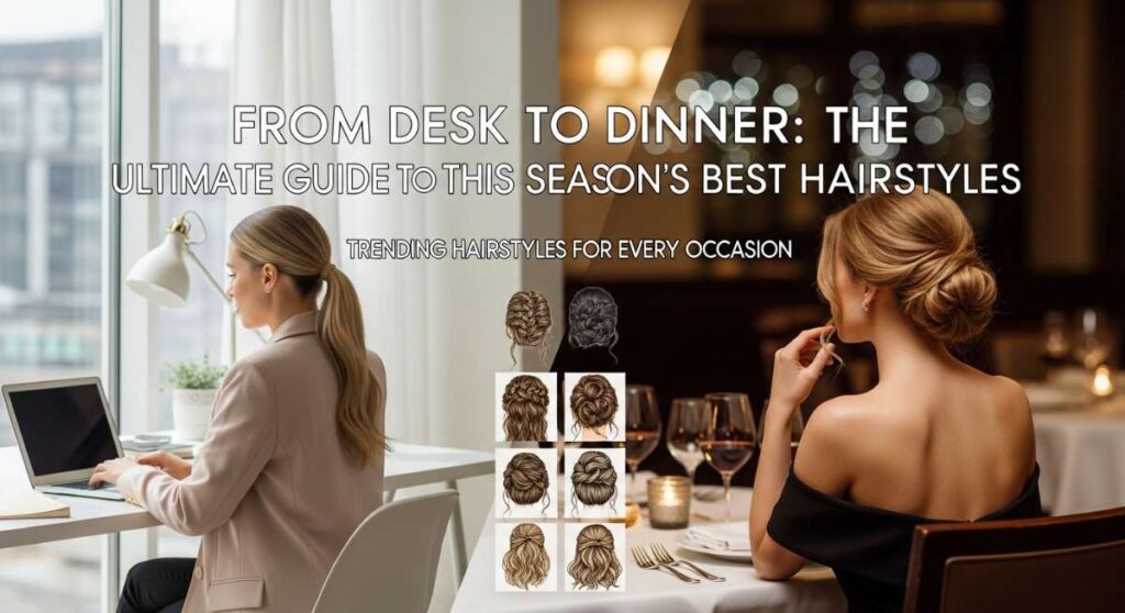 featured: from desk to dinner: the ultimate guide to this season's best hairstyles